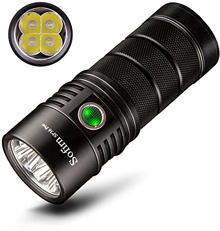 Sofirn Torches Led Super Bright 8000LM, Range 450M, Anduril2 with Rich Lighting Modes, Rechargeable Torch with USB-C, IPX8 Waterproof, 4 LEDs, Flashlight Suitable for Camping, Fishing, and Emergencies