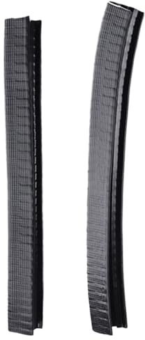 Happyyami Protector Anticolisión para Patineta, Parachoques de Cubierta Negro de 30 Cm, Funda Protectora para Bordes, Tiras Resistentes para Tablas Largas y Fishboard, Accesorios para Skate