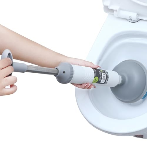 Pistone del water – Pulitore ad alta pressione, robusto apriscatole da bagno, rimozione intasamento professionale, strumento di aspirazione industriale, flessibile | Per i proprietari di casa