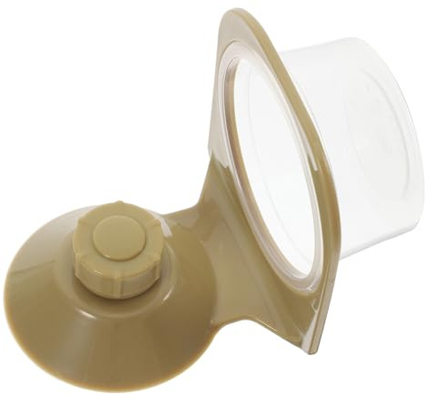 CVUTOVO Comedero Ventosa para Tortugas y Reptiles, Cuenco Multiusos para Terrario, Plato de Alimentación y Bebedero Espacioso, Resistente y Fácil de Limpiar, Accesorio para Reptiles