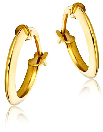 Miore Ohrringe Damen Gelbgold 9 Karat / 375 Gold Creolen
