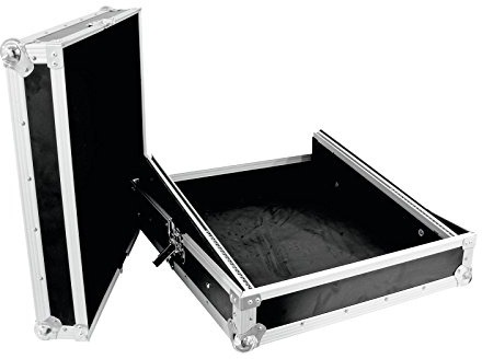 ROADINGER Mixer-Case Profi MCB-19, schräg, sw 10HE | Flightcase für 483-mm-Geräte (19)