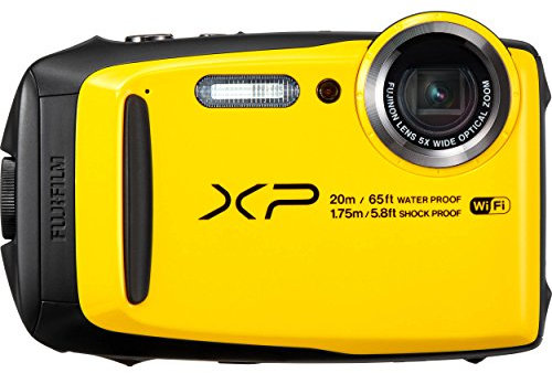 Fujifilm FinePix XP120 - Cámara acuatíca de 16.4 MP (Pantalla de 3, estabilizador óptico, Video Full HD, WiFi) Amarilla