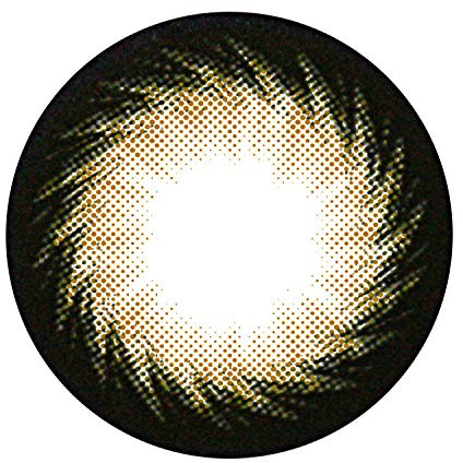 Matlens - GEO magic color Farbige Kontaktlinsen ohne Stärke braun schwarz Magic Circle Lens BC-107 2 Linsen und gratis 1 Linsenbehälter 1 Pflegemittel 50ml