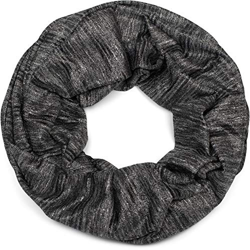 styleBREAKER loop scarf med glittertrådar och små paljetter, snood, sjal, kvinnor 01017078