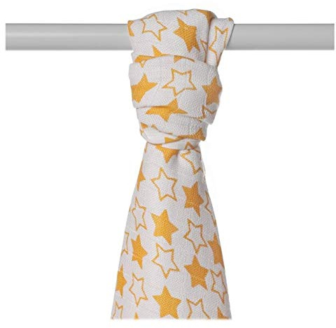 XKKO BMB Bambustuch 90x100 Little Stars orange