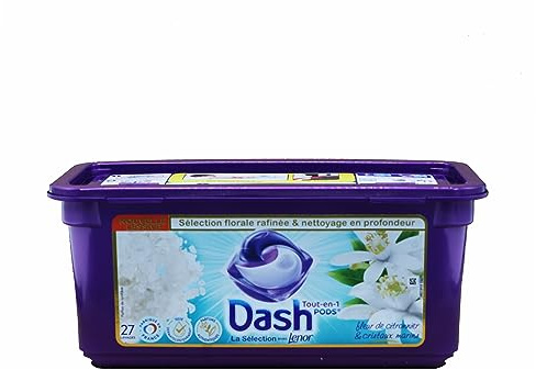Dash Waschmittel-Pods 27WL All in 1 Zitronenblüten- und Meereskristalle