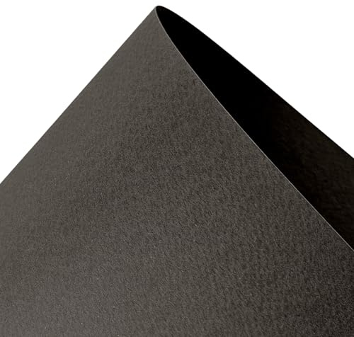 Netuno 10x Künstlerkarton Grau DIN A3 29,7x42 cm einseitig strukturiert | 220g Prisma Piombo · feiner graufarbener Strukturkarton für Kartengestaltung, Dekoration, Basteln & Karten