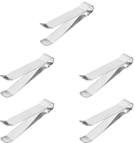 COHEALI 5 Stück Edelstahl Kerzenlöscher Clip - Praktisches Werkzeug Zum Sichereren Löschen Von Kerzenflammen Für Duftkerzen Tiki-Fackeln Und Mehr