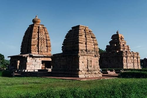 adrium Holz-Bild 140 x 90 cm: Tempelanlage in Pattadakal, Karnataka, Indien (161462827)