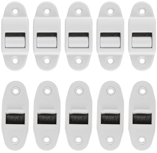 YIXNSW 10 Stück Gurtführung Rolladen, Gurtdurchführung Passend für 24mm Gurt, 6x2,3cm Gurtführung Rolladen, Gurtdurchführung Mini, Gurtführung Rolladen, Maximale Gurtbreite für Rolladengurt 24mm, Weiß