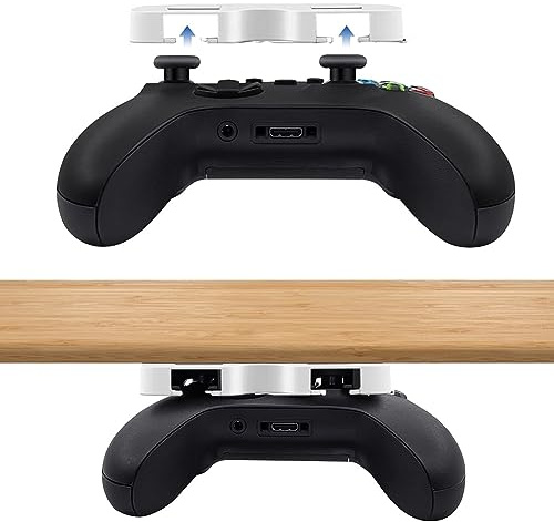 AMZLORD Untertisch-Halterung for Xboxone/Xboxones/X/X-Box Series S/X, Gamepad-Aufbewahrungsregal, Hängehalterung, Tischständer-Halterung, kompatibel mit X-Box Controller (Schwarz)