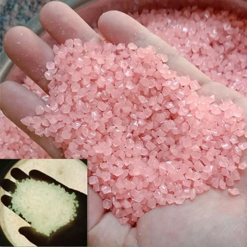 Home 3–5 mm leuchtender Sand, leuchtet im Dunkeln, Kieselsteine, 1000/3000 Stück, Stein, Garten, Outdoor, Weg, Rasen, Dekoration, Aquarium, Aquarium, Dekoration, 5000 Stück, Orangerot
