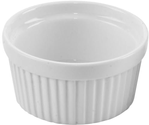 orion group Ramequins en céramique - Blanc - 9 cm - 150 ml