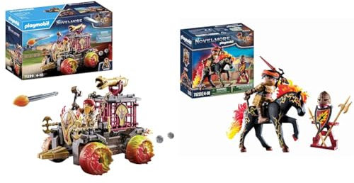 PLAYMOBIL Novelmore 71299 Burnham Raiders & Novelmore 71213 Burnham Raiders - Feuerritter, Spielzeug für Kinder ab 4 Jahren