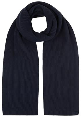 TOM TAILOR Herren 1043441 Basic Winterschal, 36346-Navy Plaited Tonal Stripe, OneSize