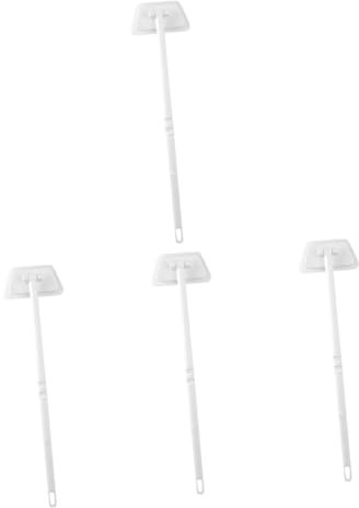 OUNONA 4pcs Long Handled Scrub Brush for Bathroom Cleaning Sponge Floor Cleaners for Tub and Tile Gaps Brush