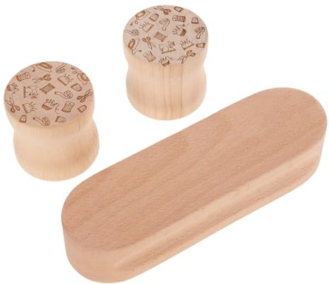 Lurrose 1satz Teilen Multifunktionaler Holzpressblock Für Nähen Quilten Und Bügeln Druckplatte Runde Stoffpressen Für Nähte Und Faltenlegung