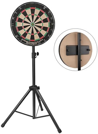 Dartscheiben Ständer Dreibein drinnen & draußen | Dartscheibe Ständer Flexible Höhe Garten | Dartboard Stand Outdoor