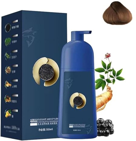 NQNFWCRJ Kaviar-Haarfärbemittel, pflanzliches Haarfärbemittel, graues Haar bedeckendes Haarfärbemittel, Kaviarprotein-Haarfärbemittel,