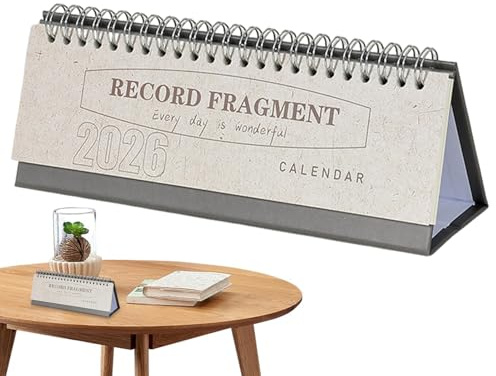 Calendario 2026 | Bloques semanales grandes a rayas | Calendario de escritorio pequeño 2026 | para agenda de citas, planificación en casa, escuela, trabajo, estudio, apartamento, Navidad, Año Nuevo