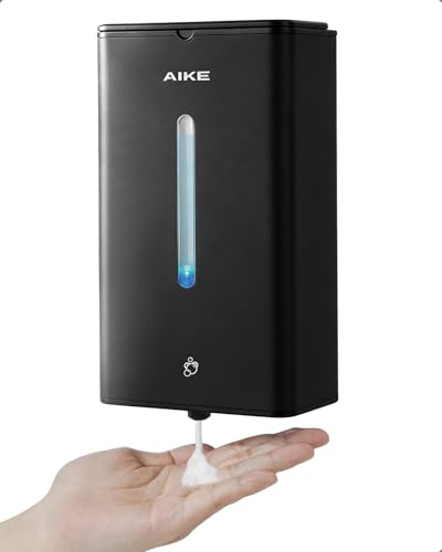 AIKE Automatic Foam Soap Dispenser 33.8oz for Bathroom,Matteblack AK1207FA
