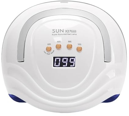 380 W UV-Nagellampe, 81 LEDs, Nageltrockner mit LCD-Bildschirm, schnelltrocknende Manikürelampe for Aushärten aller Nägel, Gel-Nagelkunstwerkzeuge(X27)
