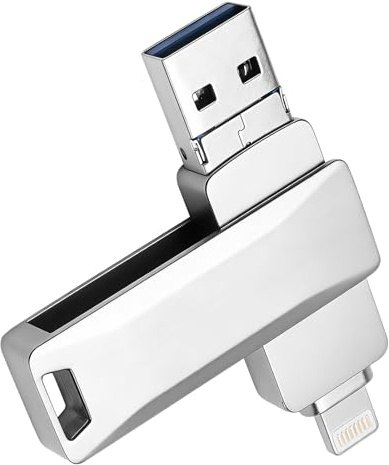 USB-minne 256 GB, USB-C-minne för iPhone Android, 3-i-1 dubbelt USB-minne för mobiltelefon med USB-C och USB-A-port, kompatibel med iPhone, iPad, MacBook, PC