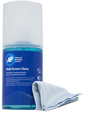 AF Multi-Screen Clene- Screen Cleaning Pump Spray with Micro Fibre Cloth - 200ml for Mobile Phones, TV's, Laptops, Monitors, LED, LCD, Plasma & Tablets - MCA_200MIF
