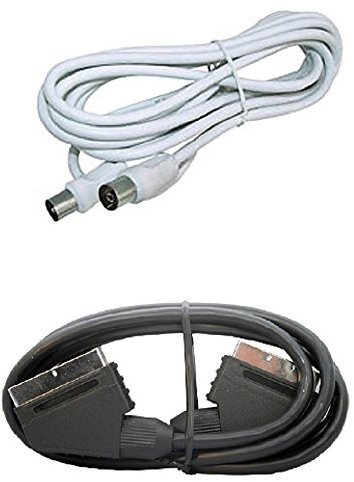 Digiquest kit 118 scart de 21 pines cable scart 1 antena, rf cable 5m