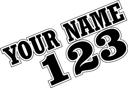 Adesivi personalizzati con numero da gara, 3 unità, di prima qualità, per moto enduro, motocross, esibizioni Trials X