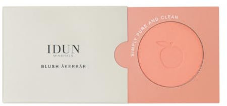 Idun Minerals - Mineral Blush - Pressed Powder - Infused With Highly Purified Mineral Pigments - Glides On Smoothly - Offering Intense Color Payoff And Naturally Healthy Skin - Hallon - 0.18 Oz