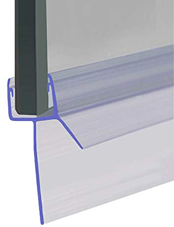 Shower Seal for Screens, Doors or Panels | Fits 4, 5 or 6mm Glass | Straight Fin Shape | Seals Gaps of Up to 35mm | 80cm, 90cm, 140cm or 2m Long | SEAL041 (90cm)