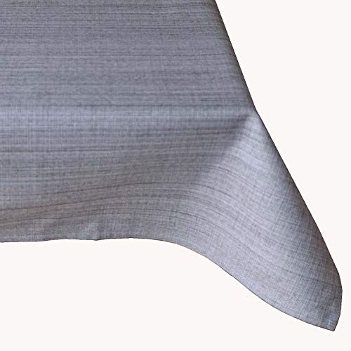 KAMACA Outdoor Tischdecke Gartentischdecke Garden - die perfekte Textile Decke für drinnen und draußen fleckabweisend witterungsbeständig knitterfrei (grau - meliert, Tischdecke 130x160 cm)