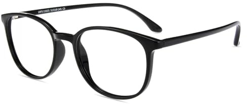 Firmoo Blaulichtfilter Brille ohne Stärke Damen Herren TR90 Computerbrille | Extra Leicht Entspiegelt Anti-Glanz Blaulicht Brille ohne sehstärke für PC/Handy/Fernseher,Schwarz