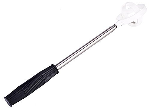 VBESTLIFE Golfball Retriever Teleskop Edelstahl Picker Kompaktball Retriever für Golftraining 2 Farben(Weiß) Freizeitsport