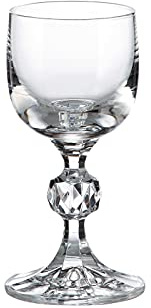 Czech Bohemian Crystal Glass Set of 6 Shot Glasses 2oz 50ml Vintage Design Sterna Elegant Stem Shots Vodka Liqueur Whiskey Brandy Holiday Gift Birthday Wedding Housewarming Anniversary Clear