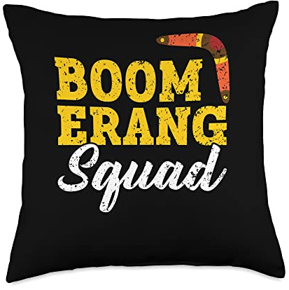Throw Sport Aboriginal Australian Boomerang Squad Throw Pillow