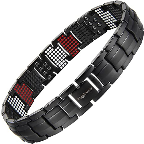 MagEnergy kupferarmband herren – Drei Ultra-Starke Magnete, Männliches Design Reines Kupfer-Magnetarmband, Einstellbare Länge mit Größenanpassungswerkzeug