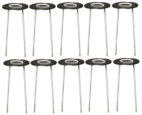 BESPORTBLE 50 Set Picchetti per Giardino u Guarnizioni per Fissaggio Teli Tende Prato e Piante Esterno Resistente e Leggero