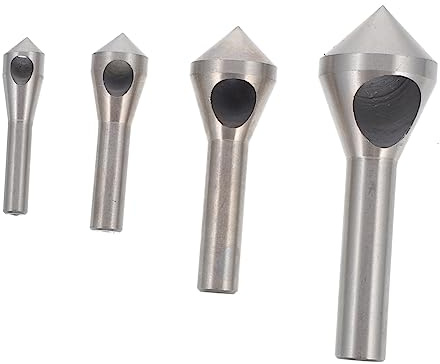 HOMSFOU 4pezzi Punte Ad Alta Velocità Per Svasatura e Sbavatura Strumenti Per Utensili Di Falegnameria Per Forature Precise Scaglie