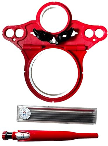 Gabarit de Traçage pour Bâti-Support WC – Compatible Geberit – Outil Carreleur Pro – Plastique Renforcé – Avec Porte-mine et Recharges – Pose WC Suspendu