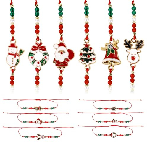 BETESSIN 12 Stück Freundschaftsarmbänder - Einstellbare Armbänder - Mitgebsel für Kindergeburtstage und Nikolaus Geschenke