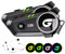 Motorcycle Helmet Bluetooth Headset with Stereo Sound, C50 2-Way 1000M Communication System Intercom Speakers with CVC Noise Cancellation, Music Control, Waterproof IP67 for Most Helmets (2 Pack)