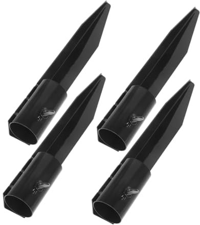 iplusmile Lot De 4 Accessoires pour Parasol Éclairages Électriques Luminaires D'Extérieur Pièces De Rechange pour Éclairage Solaire Piquets De Jardin Tube Solaire Poteaux
