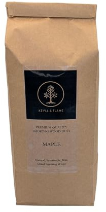 Keyll and Flame Premium Quality Cold Smoking Wood Dust - 1.5L for food smoking from a natural, sustainable supply (Maple)