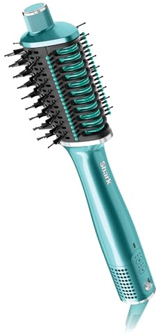 Shark Glossi 2-i-1 värme- och luftglosstillbehör HT302EUTL | sublim turkos, salongskvalitet, keramiska plattor, volym, anti-frizz, Gloss Lock-teknik