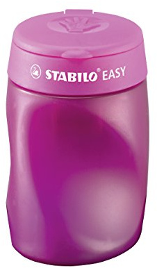 STABILO - Ergonomischer Dosen-Spitzer - EASYsharpener 3 in 1 | Linkshänder, pink