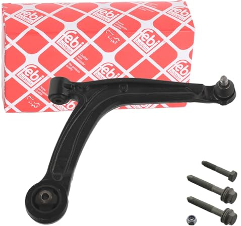febi bilstein 40711 Querlenker mit Schrauben und Mutter, 1 Stück | Kompatibel mit: ABARTH 500 / 595 / 695, 500C / 595C / 695C, FIAT 500, 500 C