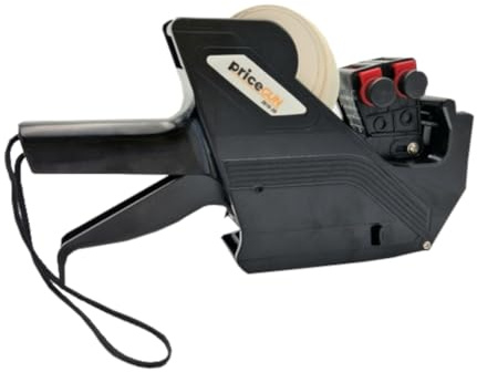 Studiocen Preisauszeichner – Zweizeiliges Etikettiermaschine mit europäischen Zeichen, Klebeetiketten 26x16 mm, Preis etikettiergerät ideal für Geschäfte und Märkte